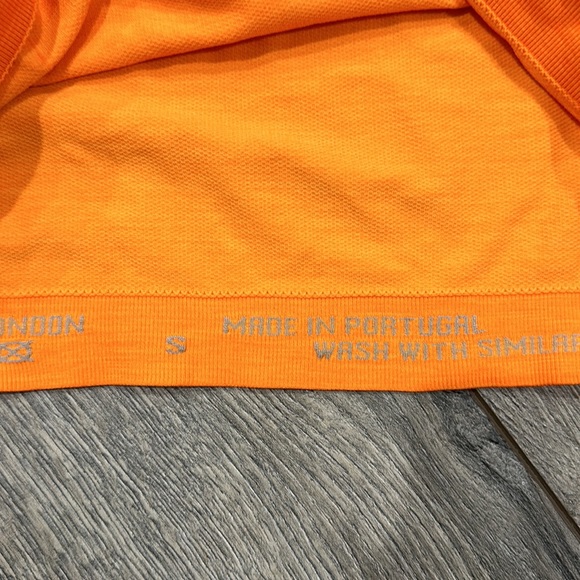 • Sweaty Betty • Long Sleeve Seamless Athletic Workout Top Murcott Orange Small - Picture 6 of 6